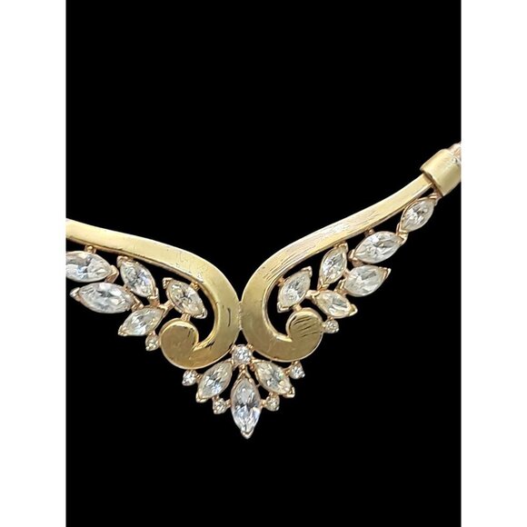 Crown Trifari Alfred Philippe Choker Necklace Patent Pend Book Piece Estate 16" - Picture 12 of 16